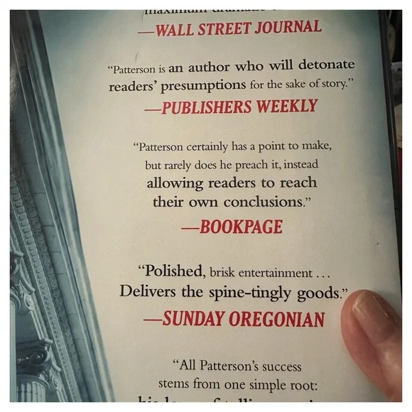 James Patterson “Juror #3” Riveting, great book
EUC used, excellent condition. - Picture 4 of 5